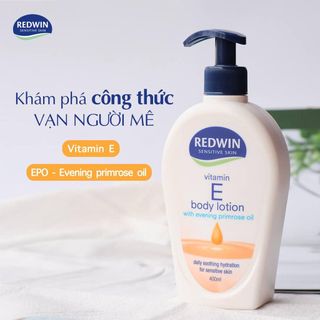 Sữa dưỡng thể REDWIN VITAMIN E & C BODY LOTION [400ml] - Sữa dưỡng ẩm toàn thân Vitamin E Redwin