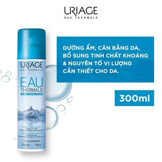 Uriage Xịt Khoáng Thermal Water siêu giàu khoáng dưỡng ẩm, làm dịu và phục hồi da nhạy cảm 300ml