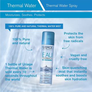 Uriage Xịt Khoáng Thermal Water siêu giàu khoáng dưỡng ẩm, làm dịu và phục hồi da nhạy cảm 300ml