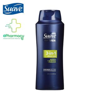 SUAVE MEN Dầu Gội Xả Tắm Nam Citrus Rush 3-in-1 Shampoo, Conditioner, Body Wash hương chanh 828ML giá sỉ