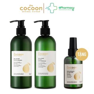 Combo Gội Xả Bưởi Cocoon không sulfate giảm rụng tóc 310mlx2 (tặng 1 nước dưỡng tóc tinh dầu bưởi Cocoon 140ml) giá sỉ