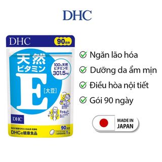 Viên Vitamin E DHC Natural Vitamin E (Soybean) đậu nành chống lão hóa, cơ thể trẻ trung 90 ngày