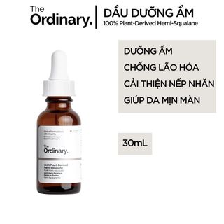 THE ORDINARY Serum 100% Plant-Derived Hemi-Squalane Tinh chất dưỡng ẩm, chống lão hóa 30ml