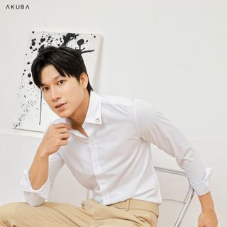 ÁO SƠ MI TAY DÀI KÈM PHỤ KIỆN AKUBA 01U0508
