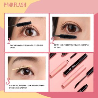 Mascara PINKFLASH chuốt mi ngày và đêm kháng nước chất lượng cao 30g 13129