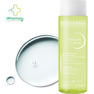 Toner Bioderma Sebium Lotion - Nước hoa hồng Bioderma Lotion cân bằng, dưỡng ẩm cho da 200ml giá sỉ