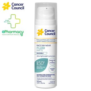 Sữa Chống Nắng Cancer Council Face Day Wear Fluid Matte Sunscreen siêu mỏng nhẹ 50ml