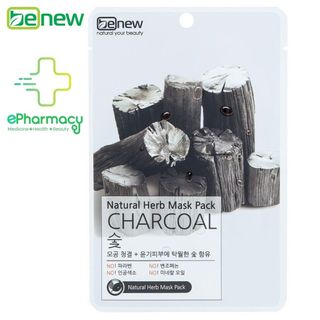 Mặt Nạ Benew Natural Herb Mask Pack Charcoal chiết xuất than hoạt tính làm sạch và thải độc 22ml