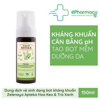 Apteka dung dịch vệ sinh phụ nữ - Dung dịch vệ sinh Zelenaya Anteka dạng bọt dịu nhẹ giá sỉ