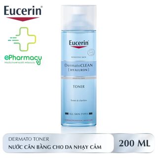 Toner Eucerin Dermato Clean Hyaluron Nước cân bằng dưỡng ẩm cho da nhạy cảm 200ml giá sỉ