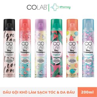 Dầu Gội Khô COLAB làm sạch tóc và da đầu không để lại bọt trắng, làm phồng tóc 200ml giá sỉ