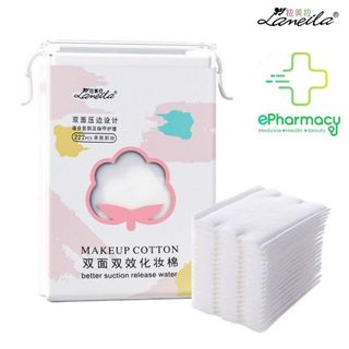 Bông Tẩy Trang Lameila Hồng 222 Miếng Makeup Remove Cotton 3 lớp dày dặn làm sạch da CXT002 ePharmacy giá sỉ