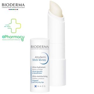 Son Dưỡng Môi Bioderma Atoderm Stick Lèvres không màu, dưỡng ẩm, căng bóng cho môi khô 4g