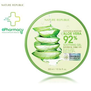 Gel Nha Đam Nature Republic Soothing & Moisture Aloe Vera 92% Kem dưỡng ẩm và làm dịu da 300ml giá sỉ