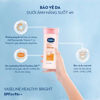 Sữa Dưỡng Thể Trắng Da Vaseline cấp ẩm dưỡng trắng 200ml