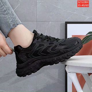 Giày thể thao nữ chất da mềm phối vải lưới thoáng khí S2122