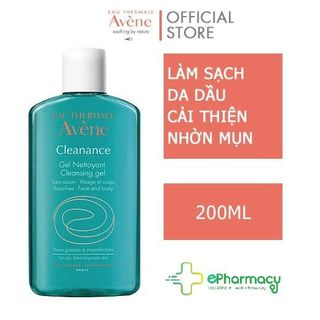 Sữa rửa mặt Avene cho da dầu mụn - Avene Cleanance Cleasing Gel 200ml