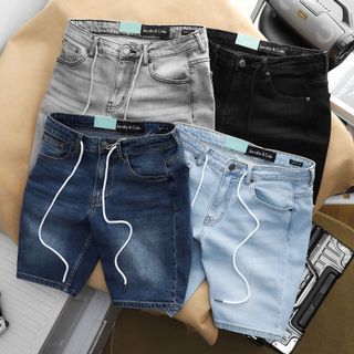 quần short jean nam chất vải jeans mịn đẹp, dày dặn, co giãn tốt, đường may chỉnh chu size từ 55kg - 88kg giá sỉ