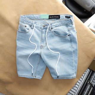 quần short jean nam chất vải jeans mịn đẹp, dày dặn, co giãn tốt, đường may chỉnh chu size từ 55kg - 88kg