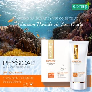 KEM CHỐNG NẮNG VẬT LÝ SMOOTH E PHYSICAL WHITE BABYFACE UV EXPERT (15G)