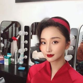 BỘ ÁO DÀI LỤA TÂY THI ĐỎ ĐÔ