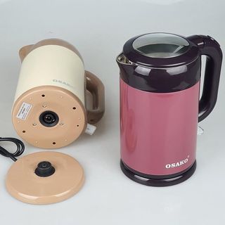 Ấm đun siêu tốc 2 lớp Inox 304 Osako OSA-200 2 lit cách điện, cách nhiệt, siêu bền