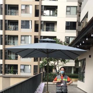 Dù cao cấp, dù ngoài trời , dù lệch tâm vuông 3mx3m, khung dù hợp kim nhôm cao cấp, dù xoay 360, nghiêng 180,khung chắc chắn (đã bao gồm đế)
