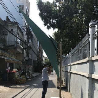 Dù cao cấp, dù ngoài trời , dù lệch tâm vuông 3mx3m, khung dù hợp kim nhôm cao cấp, dù xoay 360, nghiêng 180,khung chắc chắn (đã bao gồm đế)