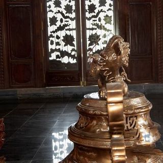 BỘ ÁO DÀI LỤA TÂY THI MÀU TÍM HUẾ