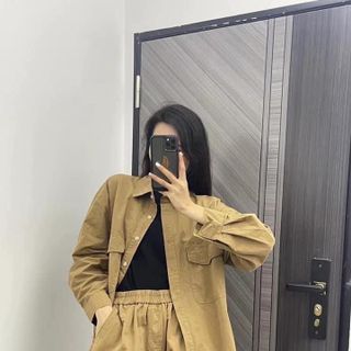 Sét tăm nhung áo sm thụng