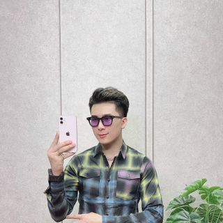ÁO NAM CARO COTTON TAY DÀI CAO CẤP