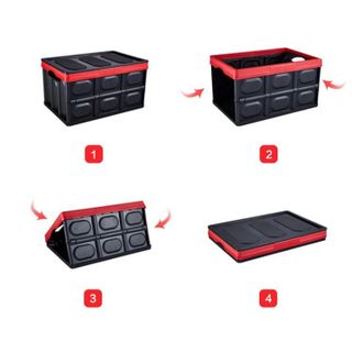 Thùng đựng cốp xe gấp gọn đa năng, dày dặn ( tặng kèm túi chống thấm)