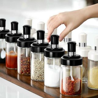 Lọ thủy tinh đựng gia vị kèm cọ quét dầu