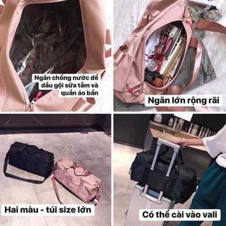 Túi Du Lịch Gấp Gọn, Đựng Đồ Cá Nhân Nữ Nam Đi Du Lịch, Đi Tập Gym, Về Quê, Di Công Tác, Có Ngăn Đựng Giày Bằng Vải