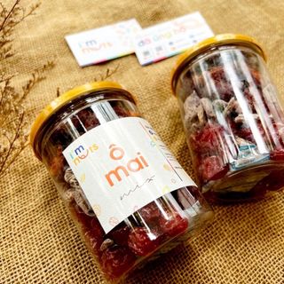 Ô mai mix xí muội ôliu, đào bổ đôi và mận cơm đỏ - Ăn vặt ImNuts giá sỉ