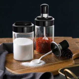 Lọ thủy tinh đựng gia vị kèm muỗng