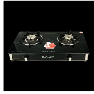 Bếp ga kiếng đôi Hayasa Ha-8800B, đầu đốt nhôm phi 82/100mm, kiềng men