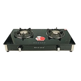 Bếp ga kiếng đôi Hayasa Ha-8800B, đầu đốt nhôm phi 82/100mm, kiềng men