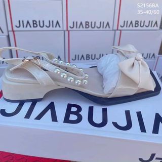 Sandal nữ gót vuông chất da mềm S2156