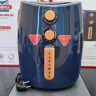 Nồi chiên không dầu 7L Ladomax Ha-553 công nghệ Rapid Air tạo nhiệt đều bề mặt thức ăn