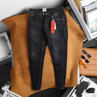 Quần áo nam, quần jean dài chất jean dày dặn xịn sò fom slim size 29 ống 17cm, jean đã qua xử lý wash mền mịn, thun co giản tốt size từ 53kg - 90kg