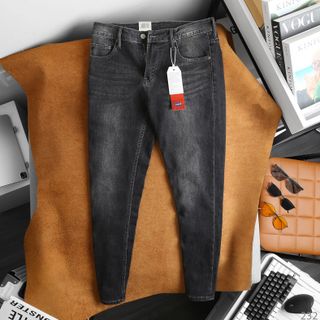 Quần áo nam, quần jean dài chất jean dày dặn xịn sò fom slim size 29 ống 17cm, jean đã qua xử lý wash mền mịn, thun co giản tốt size từ 53kg - 90kg