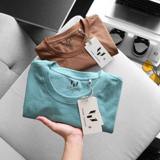 [P0114] Áo cổ tròn Marc in tay chất liệu 100% cotton (HÀNG XUẤT KHẨU)