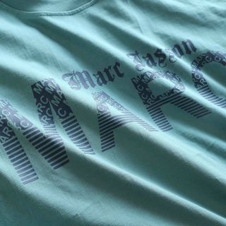 [P0114] Áo cổ tròn Marc in tay chất liệu 100% cotton (HÀNG XUẤT KHẨU)