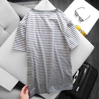 [P0113] Áo cổ tròn Pack M2 sọc chất liệu 100% cotton (HÀNG XUẤT KHẨU)