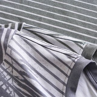 [P0113] Áo cổ tròn Pack M2 sọc chất liệu 100% cotton (HÀNG XUẤT KHẨU)