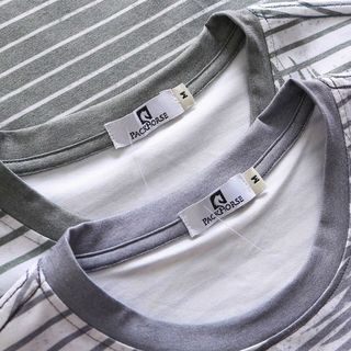 [P0113] Áo cổ tròn Pack M2 sọc chất liệu 100% cotton (HÀNG XUẤT KHẨU)