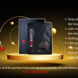 Mặt Nạ Dưỡng Da, Chống Lão Hóa Cao Cấp AMANVITA Hộp 5 miếng giá sỉ giá bán buôn