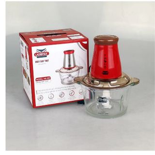 Máy xay thịt cối thủy tinh 2.0L Ladomax Ha-333D, 400W, thân nhựa, màu đỏ (1tx8)