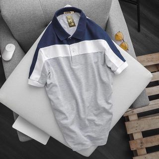 [P0018] Áo cổ bẻ Men phối chất liệu thun cá sấu 65/35 (HÀNG XUẤT KHẨU)